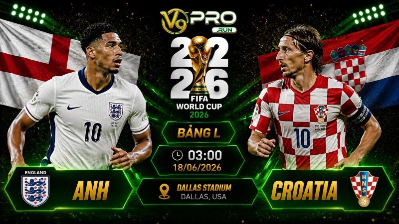 Nhận định Anh vs Croatia, 03h ngày 18/06, World Cup 2026