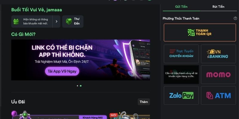Các kênh giao dịch tại V9bet