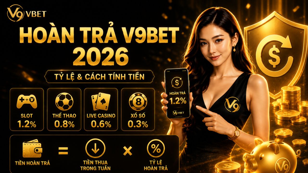 Khuyến mãi hoàn trả V9bet 2026: Tỷ lệ & Cách tính tiền