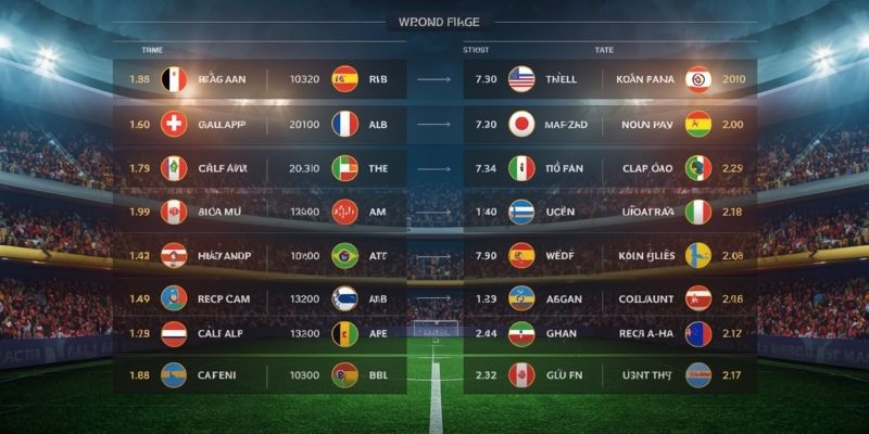 Lịch thi đấu World Cup 2026 vòng bảng