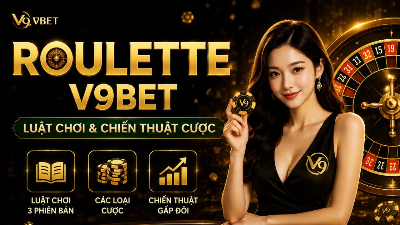 Luật chơi Roulette V9bet & Chiến thuật cược gấp đôi 2026