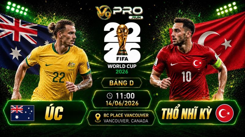 Nhận định Úc vs Thổ Nhĩ Kỳ, 11h ngày 14/06, World Cup 2026