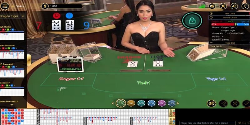 So sánh Rồng Hổ và những game sòng bạc khác