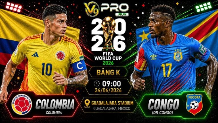 Nhận định Colombia vs Congo, 09h ngày 24/06, World Cup 2026