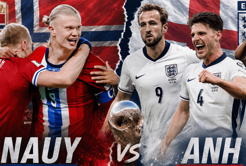 Nhận định Na Uy vs Anh, 04h ngày 12/7, World Cup 2026